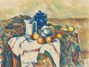 Cezanne Paul | Сезанн Поль - Натюрморт с голубым горшком