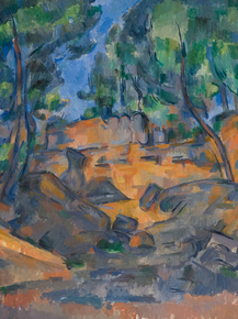 Cezanne Paul | Сезанн Поль - Деревья и скалы, рядом с замком Нуар