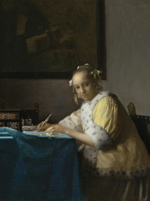 Jan Vermeer | Ян Вермеер - Дама пишет
