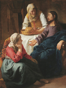 Jan Vermeer | Ян Вермеер - Христос в доме Марфы и Марии