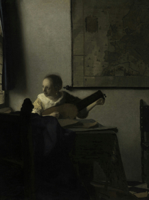 Jan Vermeer | Ян Вермеер - Молодая женщина с лютней
