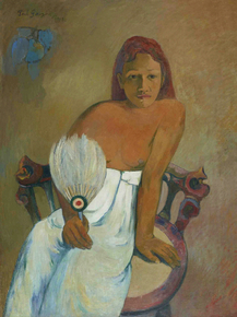 Paul Gauguin | Гоген Поль - Девушка с веером