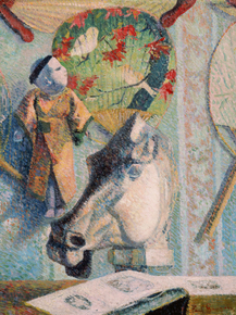 Paul Gauguin | Гоген Поль - Натюрморт с головой лошади