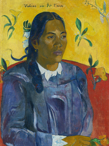 Paul Gauguin | Гоген Поль - Таитянка с цветком
