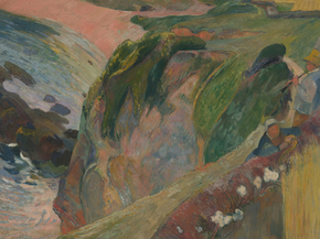 Paul Gauguin | Гоген Поль - Флажолетист на скале