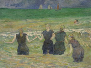 Paul Gauguin | Гоген Поль - Женщины купаются
