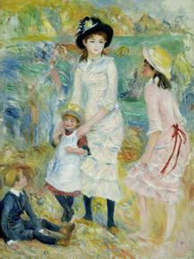 Pierr - Auguste Renoir | Ренуар Пьер - Дети на берегу моря, Гернси