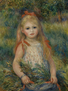 Pierr - Auguste Renoir | Ренуар Пьер - Девушка с цветами