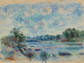 Pierr - Auguste Renoir | Ренуар Пьер - Пейзаж в Понт-Авене
