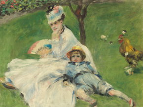 Pierr - Auguste Renoir | Ренуар Пьер - Мадам Моне и ее сын