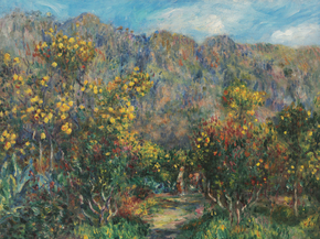 Pierr - Auguste Renoir | Ренуар Пьер - Пейзаж с мимозами