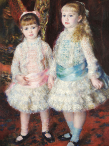 Pierr - Auguste Renoir | Ренуар Пьер - Розовое и голубое, Девушки
