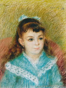 Pierr - Auguste Renoir | Ренуар Пьер - Портрет молодой девушки