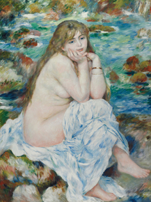 Pierr - Auguste Renoir | Ренуар Пьер - Сидящая купальщица