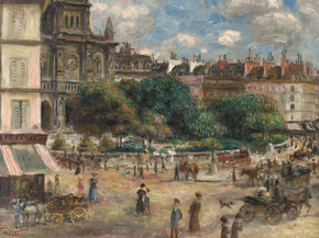 Pierr - Auguste Renoir | Ренуар Пьер - Площадь Святой Троицы в Париже