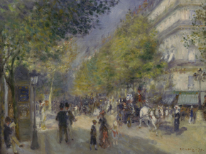 Pierr - Auguste Renoir | Ренуар Пьер - Большие бульвары, 1919