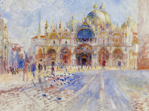 Pierr - Auguste Renoir | Ренуар Пьер - Площадь Сан-Марко, Венеция