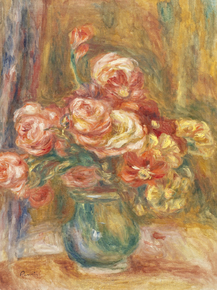 Pierr - Auguste Renoir | Ренуар Пьер - Ваза с розами
