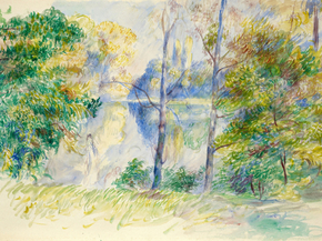Pierr - Auguste Renoir | Ренуар Пьер - Вид на парк