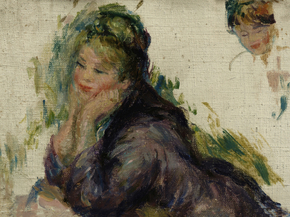 Pierr - Auguste Renoir | Ренуар Пьер - Женщина, опирающаяся на локти