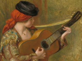 Pierr - Auguste Renoir | Ренуар Пьер - Молодая испанка с гитарой