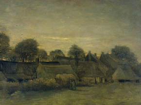 Van Gogh | Ван Гог - Фермерская деревня вечером