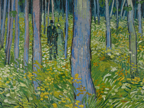 Van Gogh | Ван Гог - Подлесок с двумя фигурами