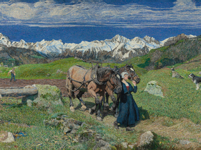Giovanni Segantini | Джованни Сегантини - Весна в Альпах