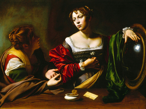 Caravaggio | Караваджо - Марфа и Мария Магдалина
