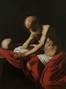Caravaggio | Караваджо - Святой Иероним в медитации