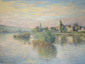 Monet Claude | Клод Моне - Берега Сены в Лавакуре
