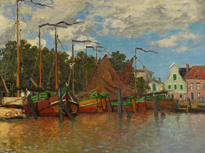 Monet Claude | Клод Моне - Лодки в Заандаме
