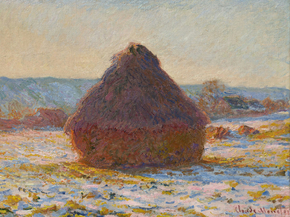 Monet Claude | Клод Моне - Зерновой стог в солнечном свете