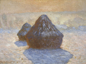 Monet Claude | Клод Моне - Стога сена. Эффект снега