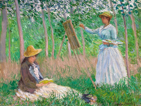 Monet Claude | Клод Моне - В лесу в Живерни