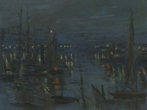 Monet Claude | Клод Моне - Порт Гавра, ночной эффект