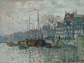 Monet Claude | Клод Моне - Вид в Амстердаме