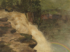 Frederic Edwin Church - A Waterfall in Colombia | Фредерик Эдвин Чёрч