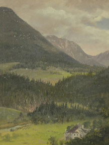 Frederic Edwin Church - Bavarian alps landscape | Фредерик Эдвин Чёрч