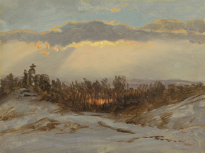 Frederic Edwin Church - Churchs Farm, Hudson, New York | Фредерик Эдвин Чёрч