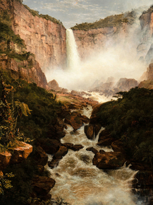 Frederic Edwin Church - The Fall of Tequendama | Фредерик Эдвин Чёрч