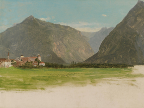 Frederic Edwin Church - View of Wimmis | Фредерик Эдвин Чёрч Frederic Edwin Church - View of Wimmis | Фредерик Эдвин Чёрч