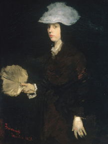 Frank Duveneck - Lady with Fan | Фрэнк Дювенек