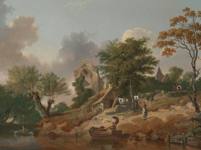 Francis Wheatley - View on the Medway | Фрэнсис Уитли