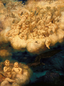 Hans Thoma - Angel cloud | Ханс Тома