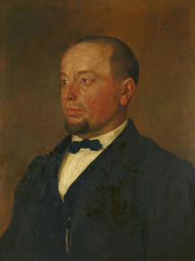 Hans Thoma - Portrait of plumber Master Zeiner | Ханс Тома