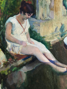 Joaquin Sorolla - At the Pool in the Artists Garden | Хоакин Соролья