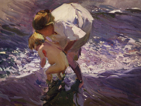 Joaquin Sorolla - Bano en la playa | Хоакин Соролья