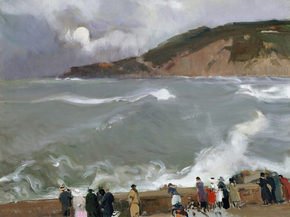 Joaquin Sorolla - Breakwater, San Sebastian | Хоакин Соролья