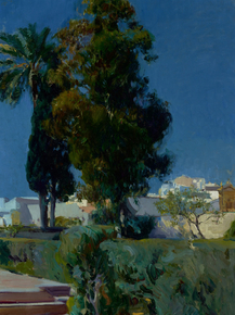 Joaquin Sorolla - Corner of the Garden, Alcazar, Sevilla | Хоакин Соролья